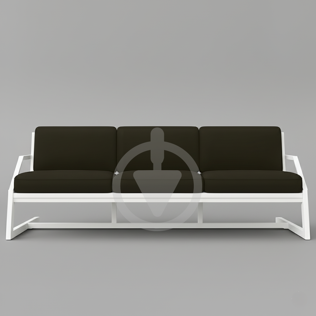 Диван металевий AVVS tech Атлас лофт велюр з підлокотниками 206 см Коричневий/Білий (30222837) - фото 2 Диван металевий AVVS tech Атлас лофт велюр з підлокотниками 206 см Коричневий/Білий (30222837) - фото 2