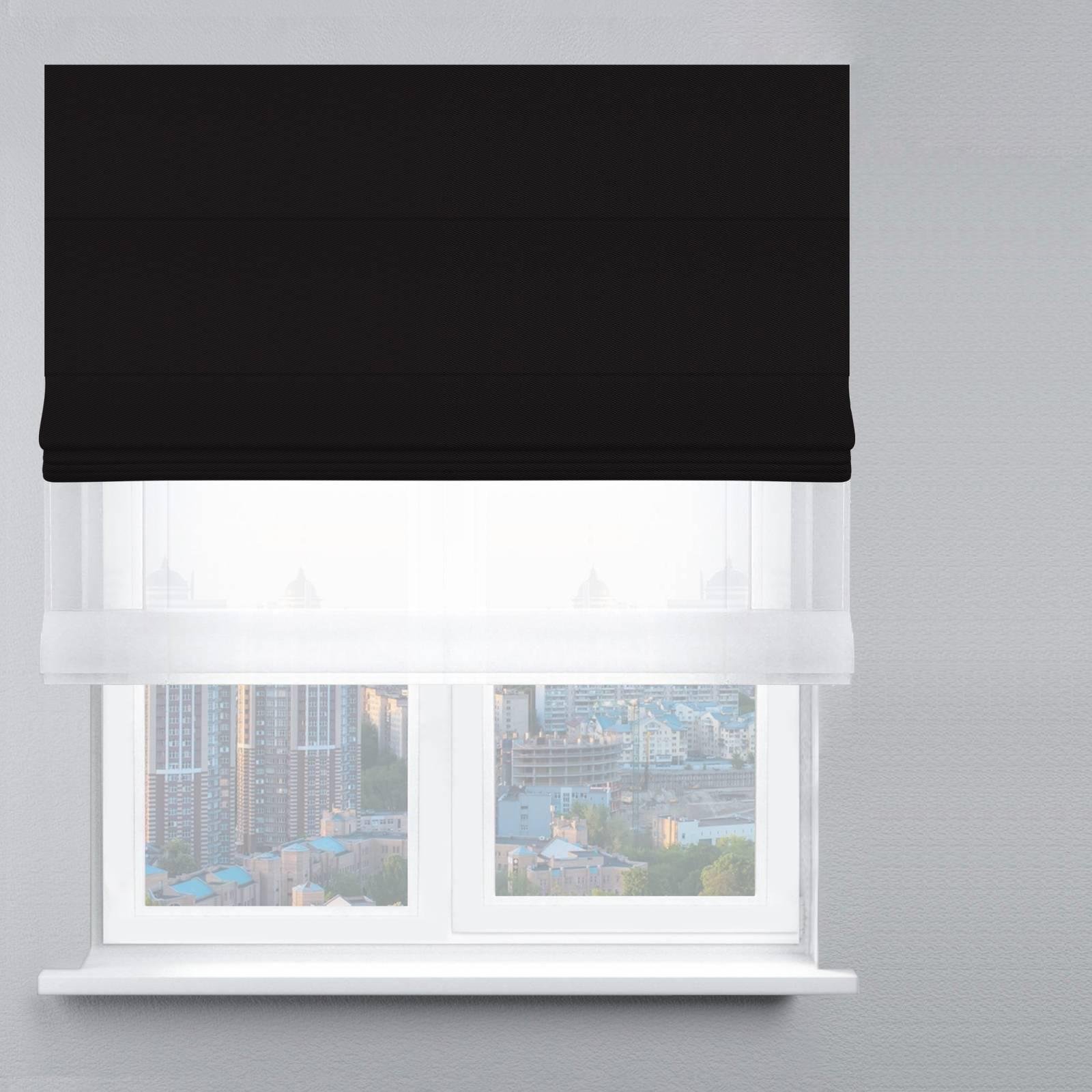 Римская штора день-ночь блэкаут перфект 60х170 см Черный/Белый