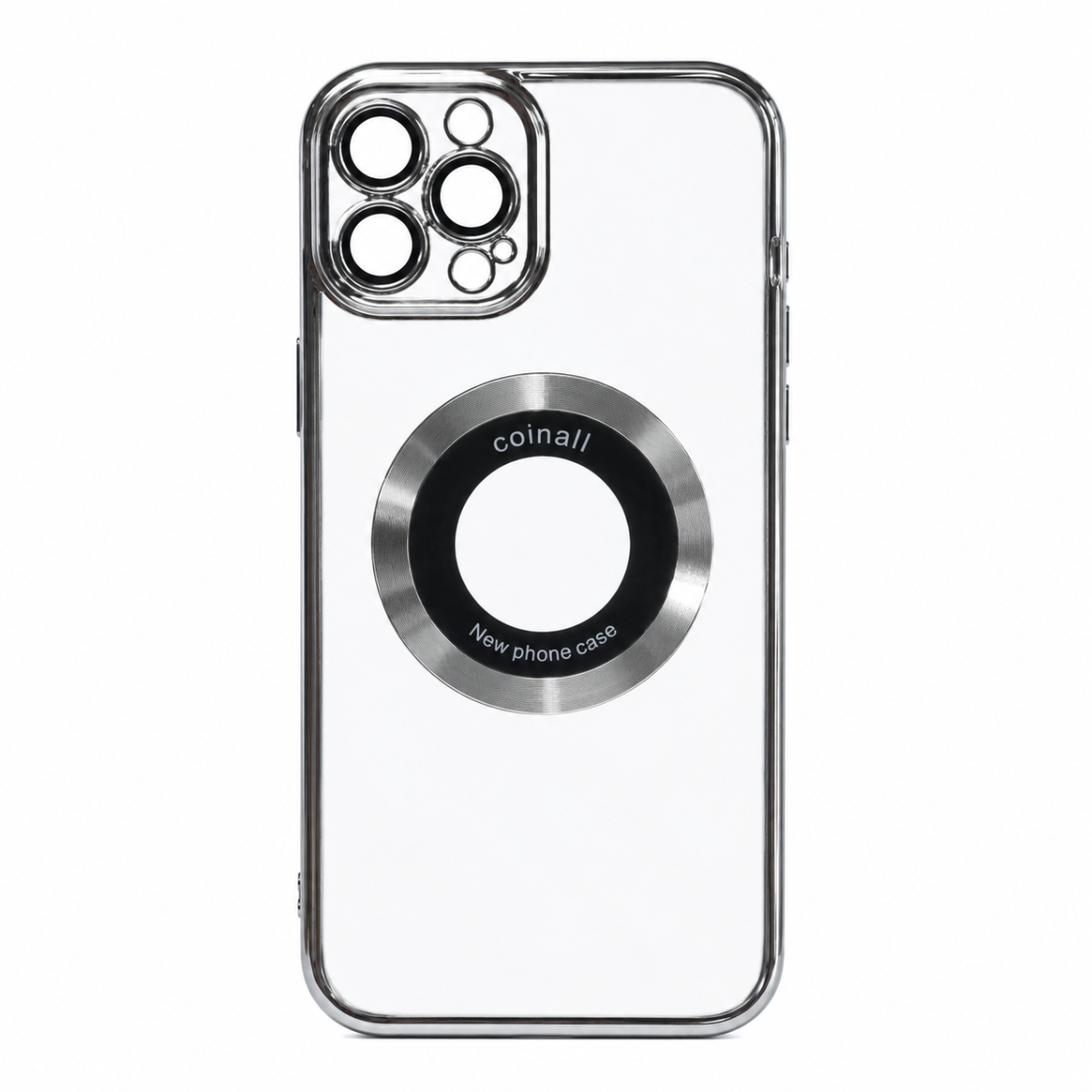Магнітний чохол XON PhoneCase Magnetic для iPhone 12 Pro Max (PCMC1112400G 68116) Сірий/Прозорий
