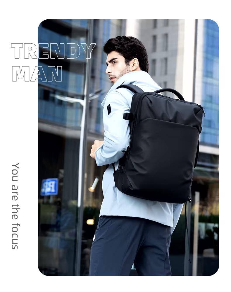 Міський рюкзак-сумка для ноутбука Mark Ryden Delta MR9711 ручної поклажі 17,3" Чорний (27735008) - фото 11 Міський рюкзак-сумка для ноутбука Mark Ryden Delta MR9711 ручної поклажі 17,3" Чорний (27735008) - фото 11