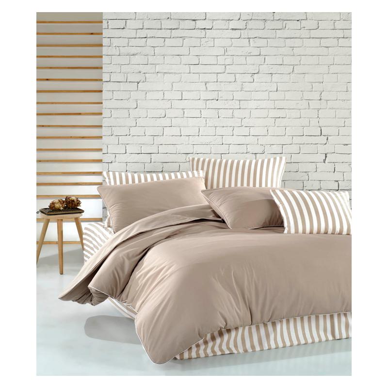 Комплект постельного белья Renovation of home Plaist Бежевый/Белый Комплект постельного белья Renovation of home Plaist Бежевый/Белый