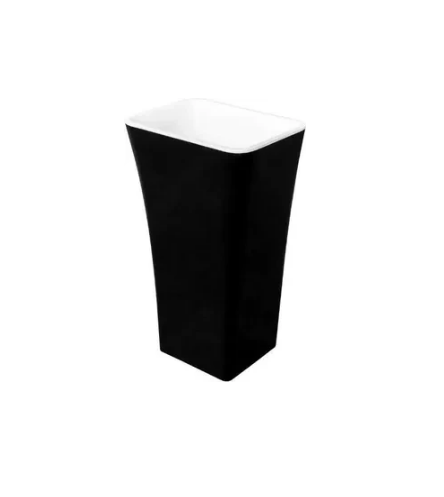 Умывальник Besco Assos 40х50 см Black/White (UMMCAWO)