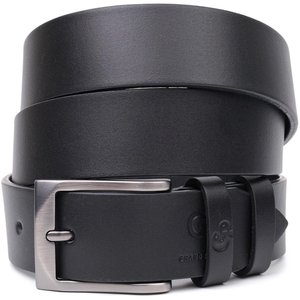 Пояс брючный Grande Pelle Belt 11690 из натуральной кожи Черный Пояс брючный Grande Pelle Belt 11690 из натуральной кожи Черный