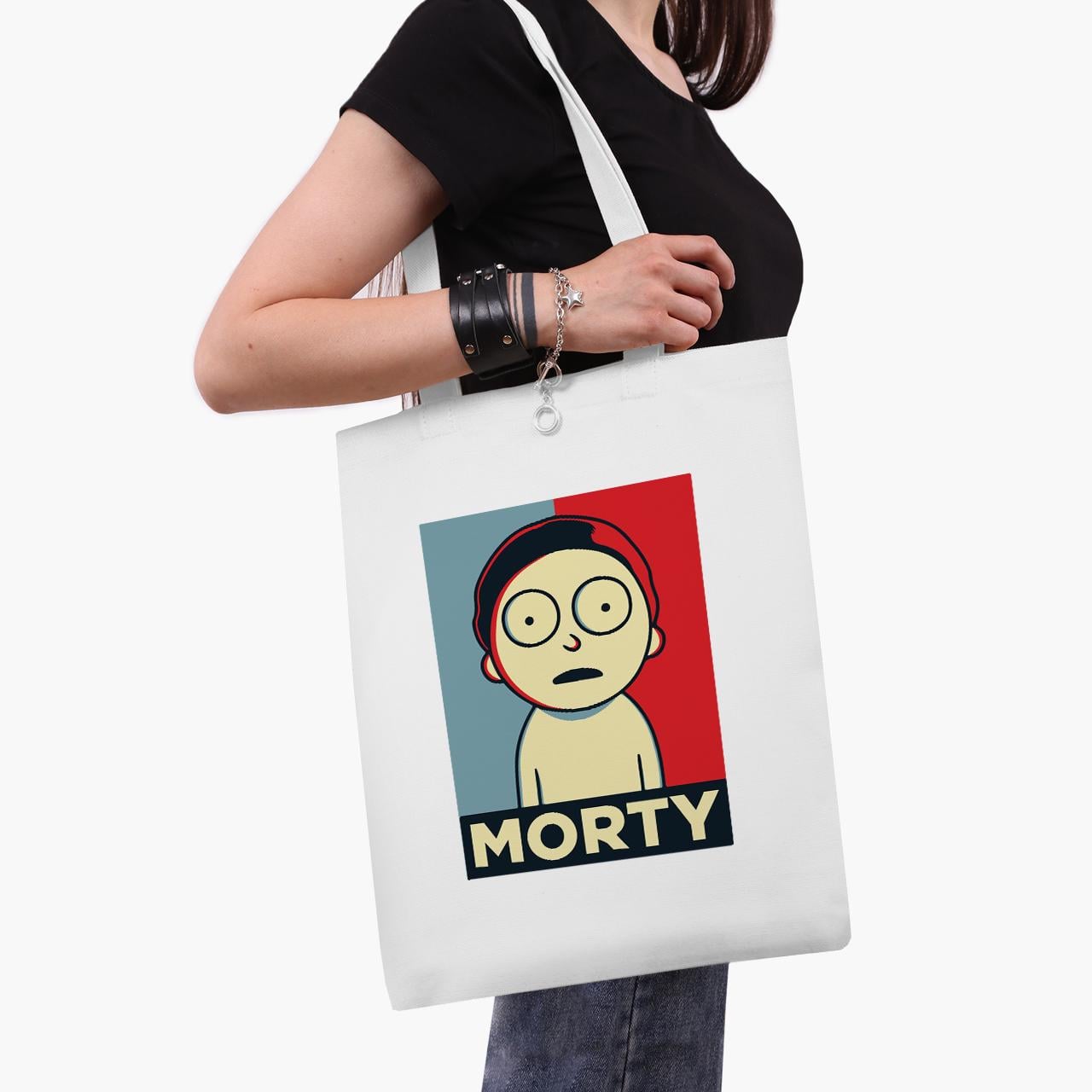 Эко сумка шоппер Rick Sanchez Rick and Morty 41x35 см Белый (9227-2931-WT1)