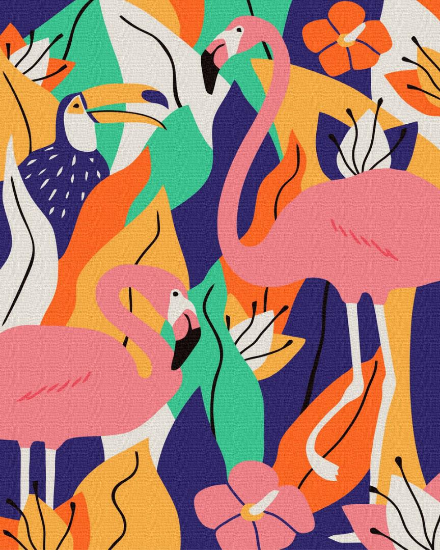 Картина по номерам Brushme Тропический принт 40х50 см (GX4279) Картина по номерам Brushme Тропический принт 40х50 см (GX4279)