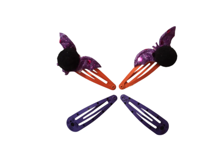 Заколки на Хелловін з декором Кажани One size Різнокольоровий (703148) - фото 3 Заколки на Хелловін з декором Кажани One size Різнокольоровий (703148) - фото 3