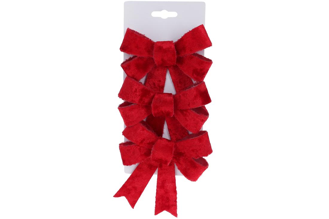 Новогодний подвеска BonaDi Бант 3 шт. (821-195)