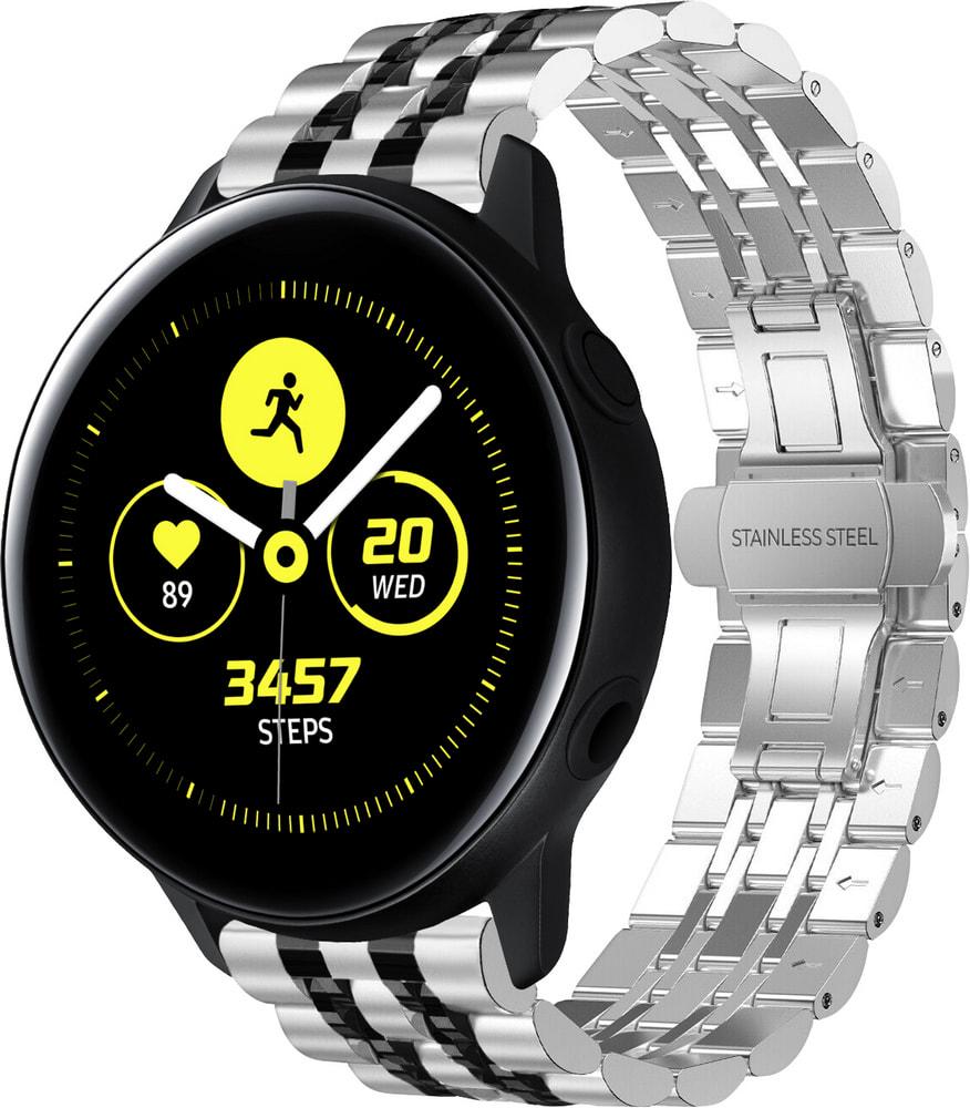 Браслет металлический Spinye Line для Galaxy Watch Active Silver Black (29026-69)