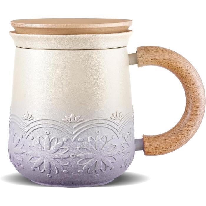 Чайная кружка Zens с крышкой и ситечком 420 мл (2641521)