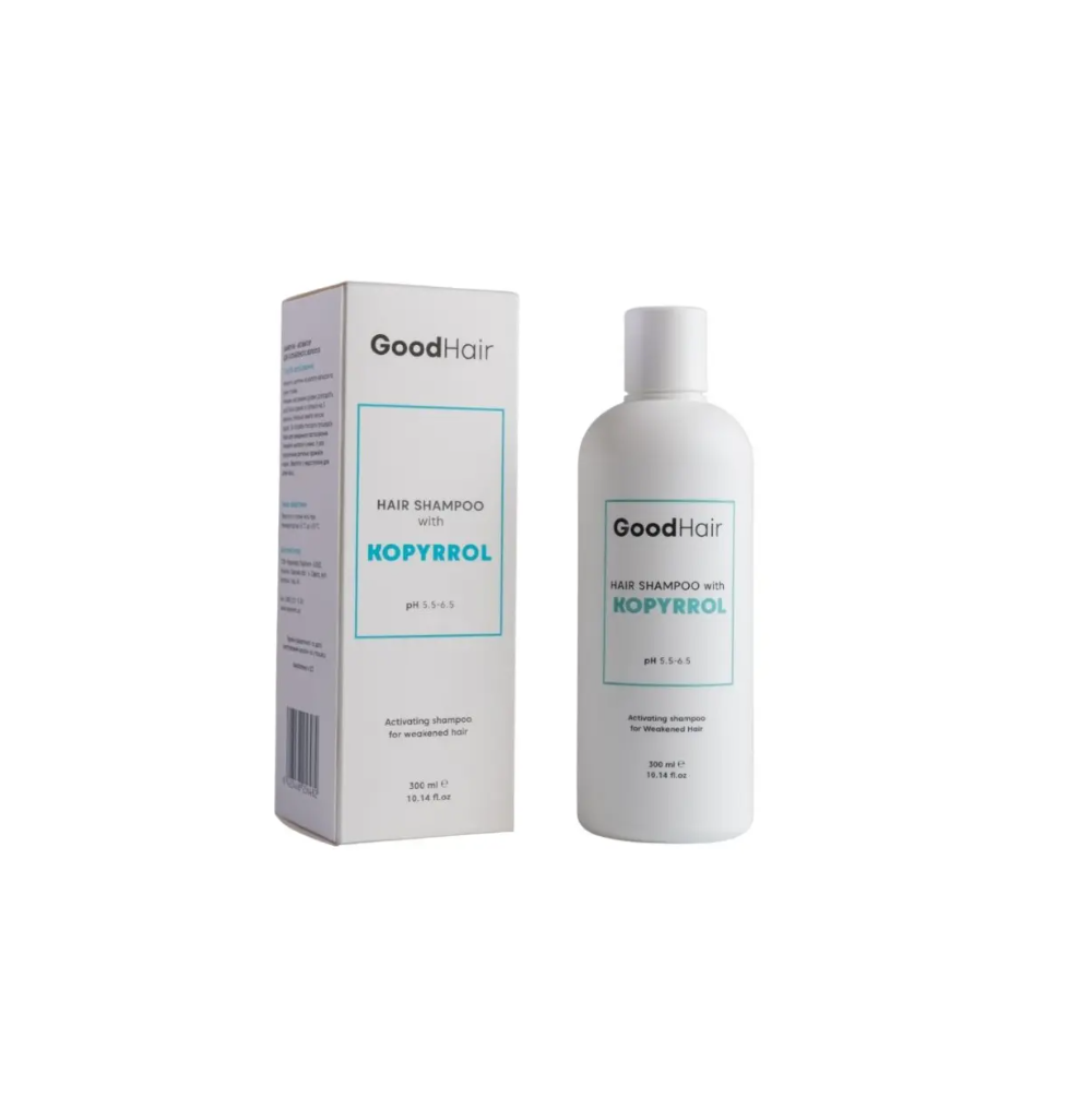 Шампунь проти випадіння волосся з копірролом Good Hair Hair Shampoo With Kopyrrol 300 мл Шампунь проти випадіння волосся з копірролом Good Hair Hair Shampoo With Kopyrrol 300 мл