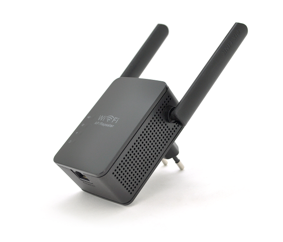 Підсилювач WiFi сигналу з 2-ма антенами Voltronic LV-WR13 300 Mbps 2.4GHz живлення 220V Black