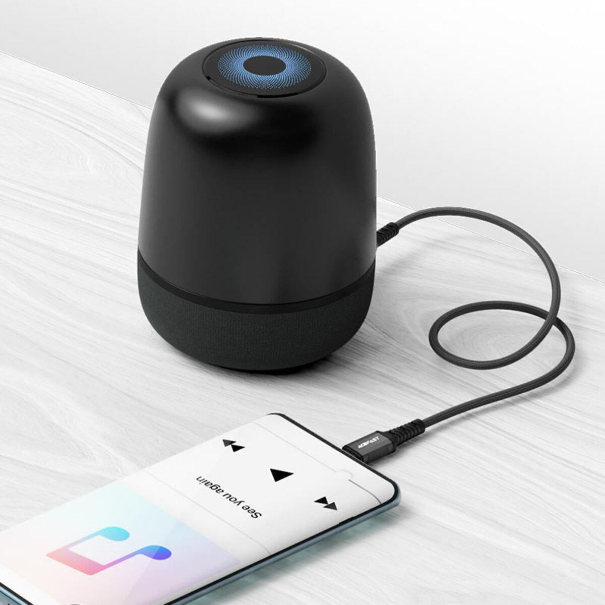 Кабель Acefast AFC1-08B Aluminum Alloy USB-C to 3,5 мм 1,2 м Black (10440852) - фото 4 Кабель Acefast AFC1-08B Aluminum Alloy USB-C to 3,5 мм 1,2 м Black (10440852) - фото 4