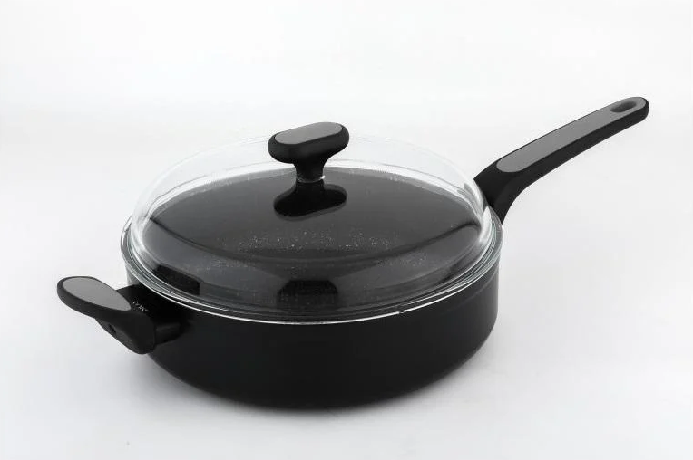Сковорода с крышкой NOIS Salto Silver алюминий 4,6 л 28 см Черный