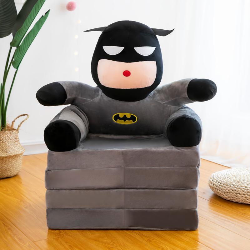Кресло мягкое детское Бэтмен раскладное плюшевое для мальчика в детскую комнату 160 см Серо-черный (280032) Кресло мягкое детское Бэтмен раскладное плюшевое для мальчика в детскую комнату 160 см Серо-черный (280032)