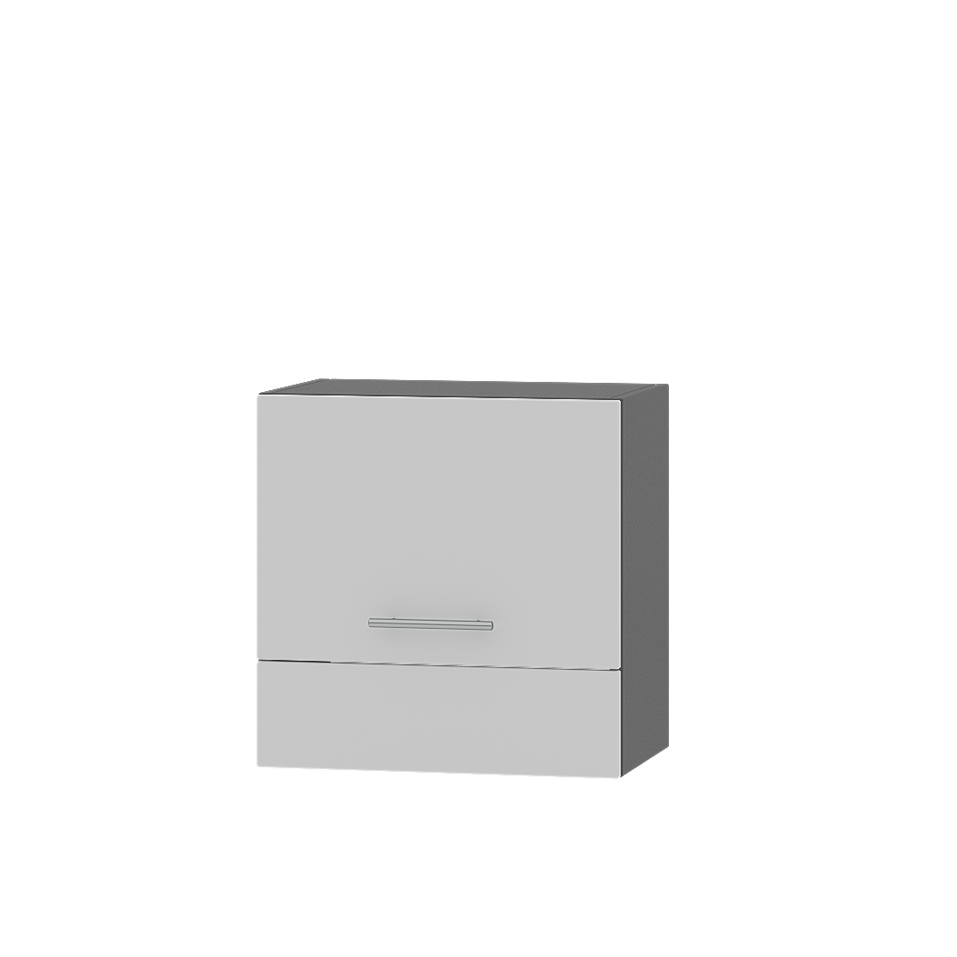 Шафа верхня Еверест Оптіма модуль Верх для витяжки В11-500 50х30х50 см Німфея Альба/Антрацит (08470) - фото 1