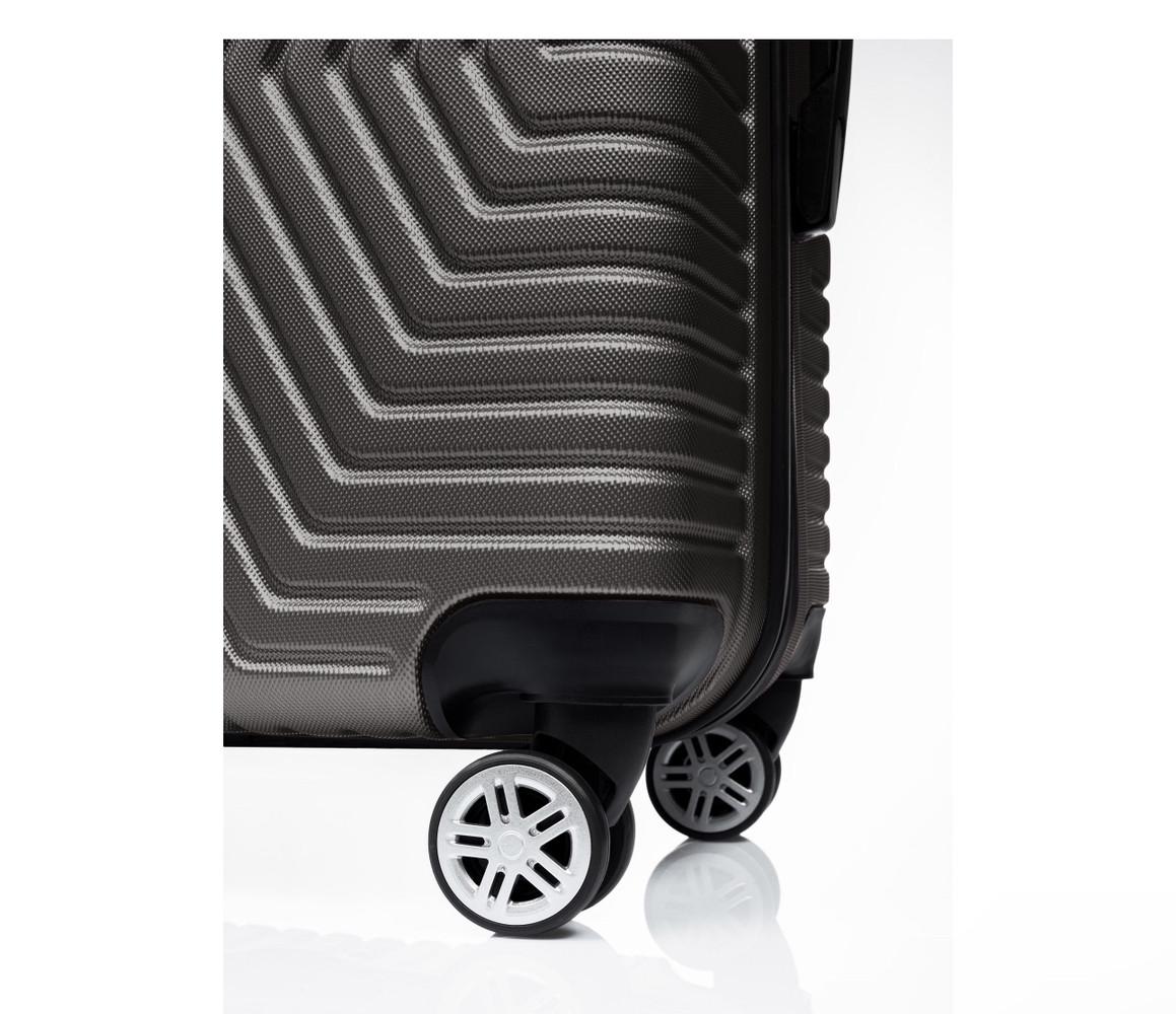 Чемодан Polo ПК002-S поликарбонат на 4-х двойных колесах маленький S 50 л Графит - фото 3 Чемодан Polo ПК002-S поликарбонат на 4-х двойных колесах маленький S 50 л Графит - фото 3