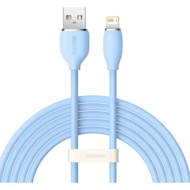 Кабель BASEUS Jelly Liquid Silica Gel Fast Charging Cable USB to Lightning CAGD000103 2,4A 2 м Blue