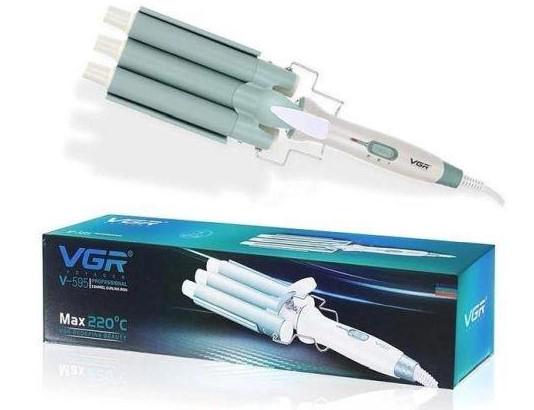 Плойка три хвилі VGR V-595 для завивки волосся ⌀ 22 мм 90 Вт (2271720442)