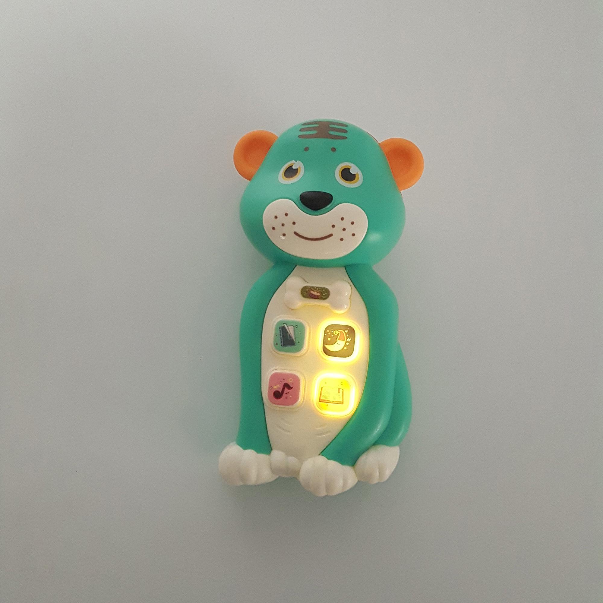 Телефон інтерактивний Тигреня ТК Group 15 см укр. озвучка Бірюзовий (125257b) - фото 2