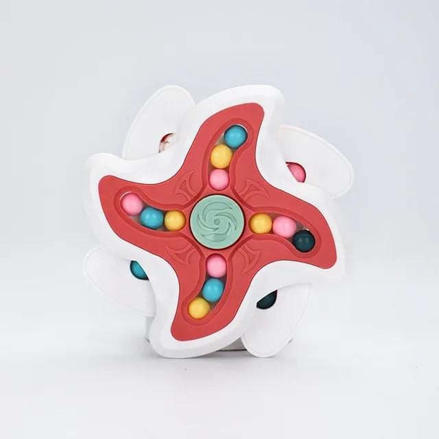 Головоломка спиннер с шариками Red/White