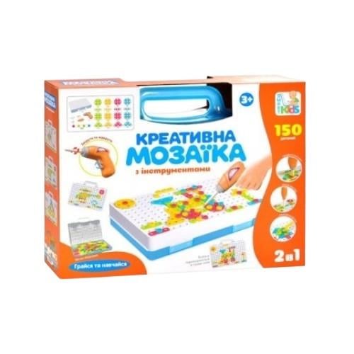 Мозаика-конструктор с шуруповертом 2в1 Limo Toy 150 дет. (M 5589)