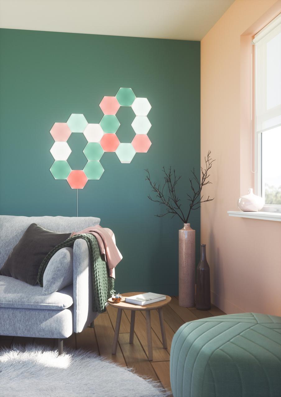 Розумна система освітлення Nanoleaf Shapes Hexagon Starter Kit Apple Homekit 5 шт. (1339343243) - фото 9