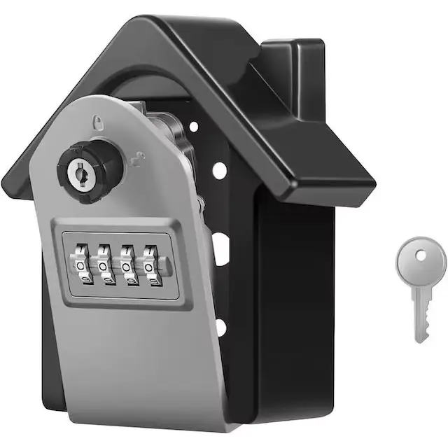 Сейф настенный для ключей Домик с кодовым замком и ключами 150х97х52 мм Серый Сейф настенный для ключей Домик с кодовым замком и ключами 150х97х52 мм Серый