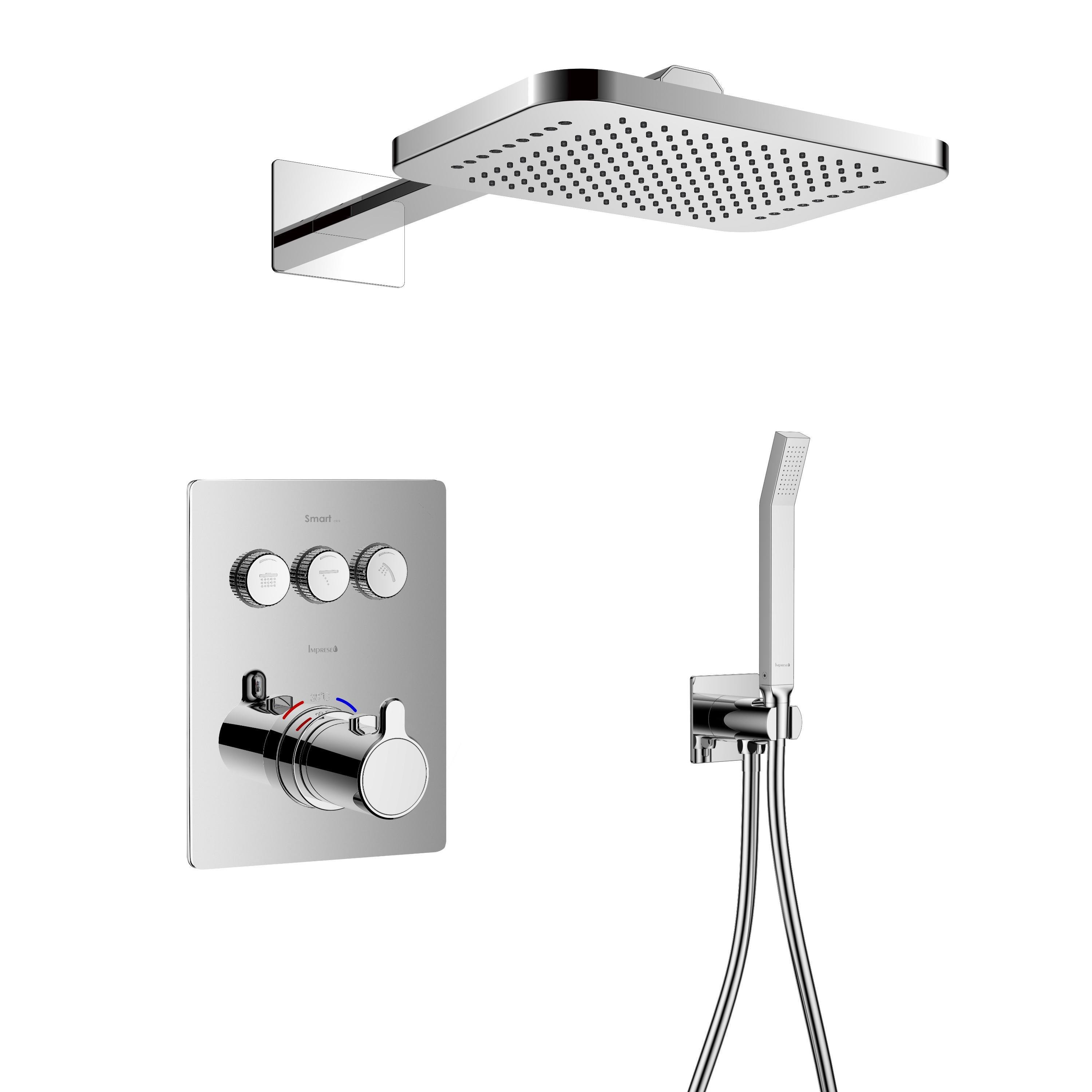 Душевая система скрытого монтажа Imprese Q ZMK101901101 NO:1-2/ZMK101901101 NO:2-2/ZMK101901235/ZMK101901221 Хром (ANT-87343)
