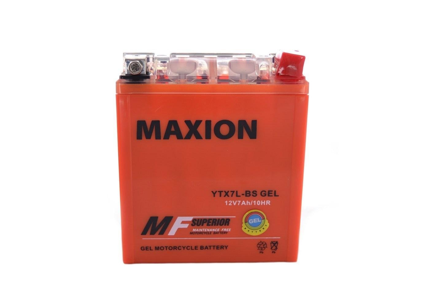 Мото аккумулятор MAXION YTX 7A+D2:D38h GEL YTX7L-BS (29910) Мото аккумулятор MAXION YTX 7A+D2:D38h GEL YTX7L-BS (29910)