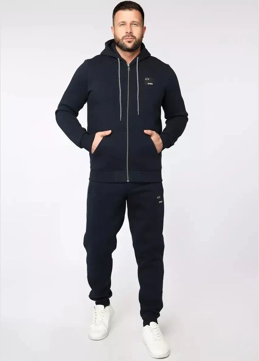 Костюм утеплений спортивний чоловічий Armani Exchange HT-20011Navy 3XL