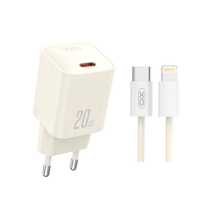 Адаптер Xo L146 PD_20 W/Data Cable Type-C to Lightning beige