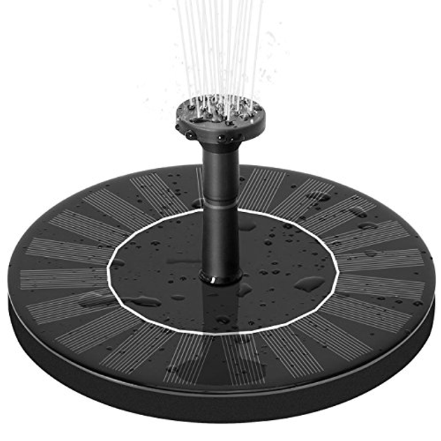 Насос с солнечной панелью + 6 насадок