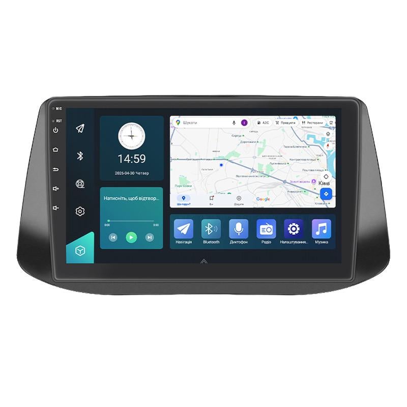 Автомагнитола штатная Lesko совместима с Hyundai i30 III 2017-2018 г. 9 4/32Gb 4G Wi-Fi GPS Top (34764051)
