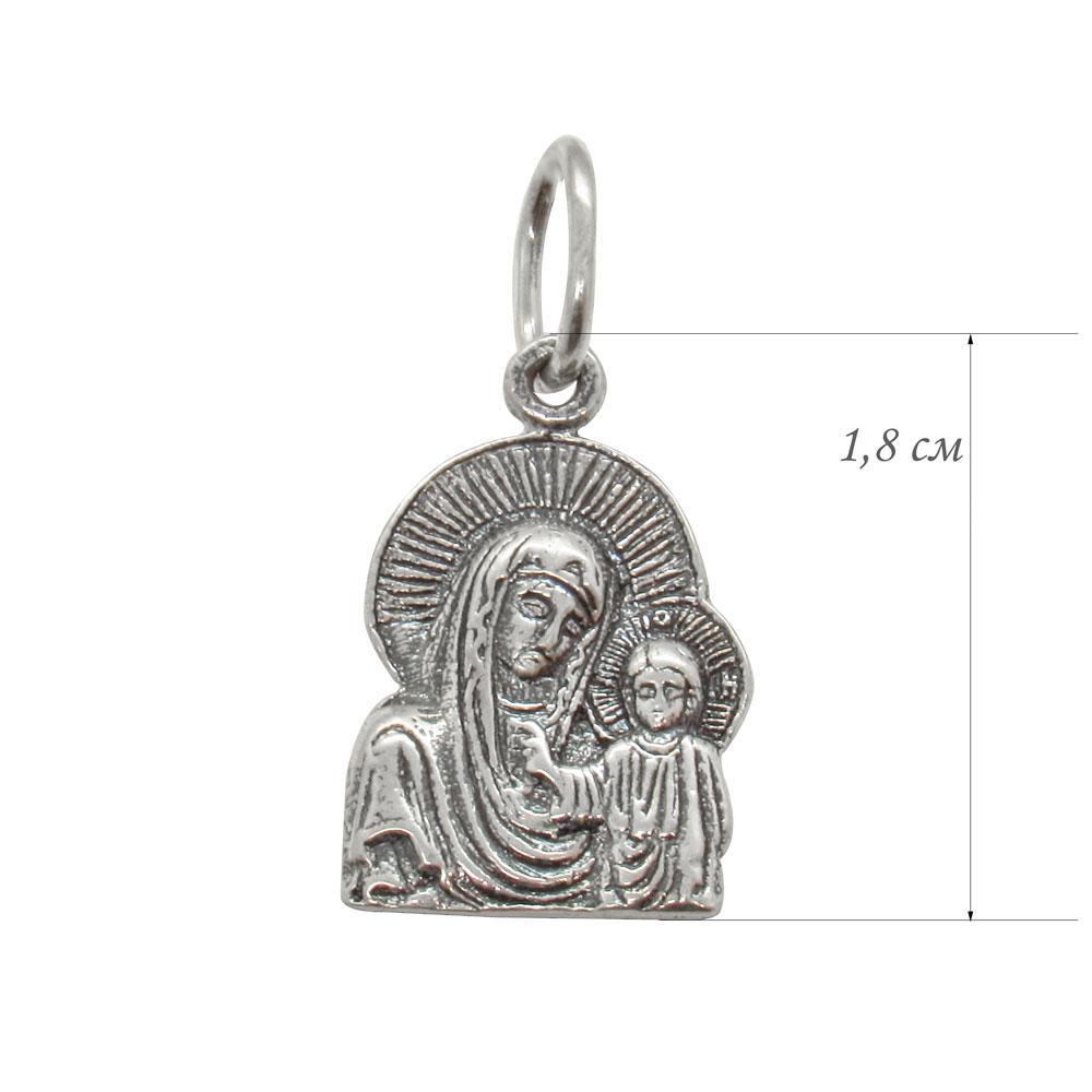 Срібна ладанка Казанська ікона Божої Матері 5 (1138136473) - фото 2