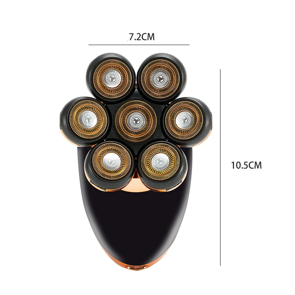 Електробритва-шейвер чоловічий 7D RQ6900S 5в1 тример для вусів/для сухої та вологої бороди - фото 5