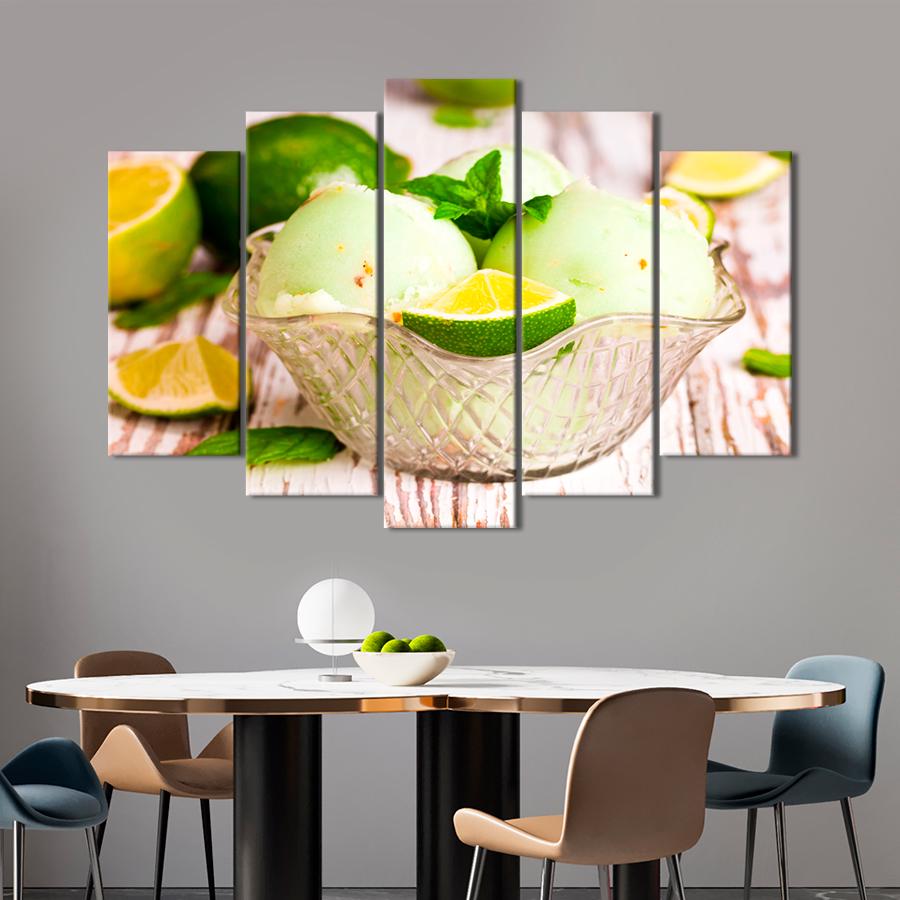 Настенний декор Освежающее лаймовое мороженое 187x119 см (A349-5)