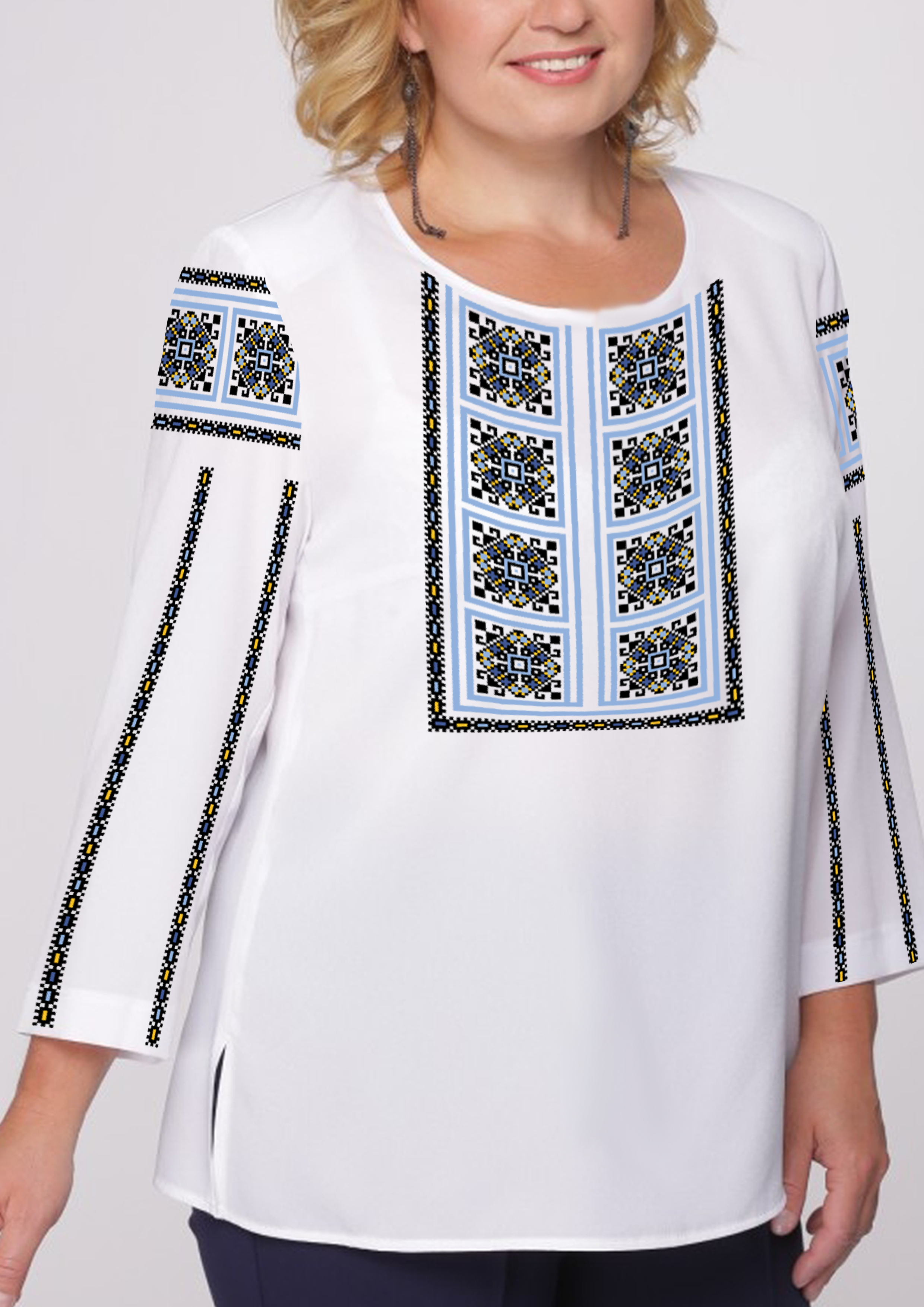 Заготовка для вышивки нитями или бисером габардин (СЖГ-196)