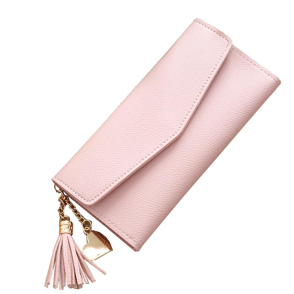 Кошелек женский SUNROZ Woman Long Wallet кожа Пудрово (774579901)