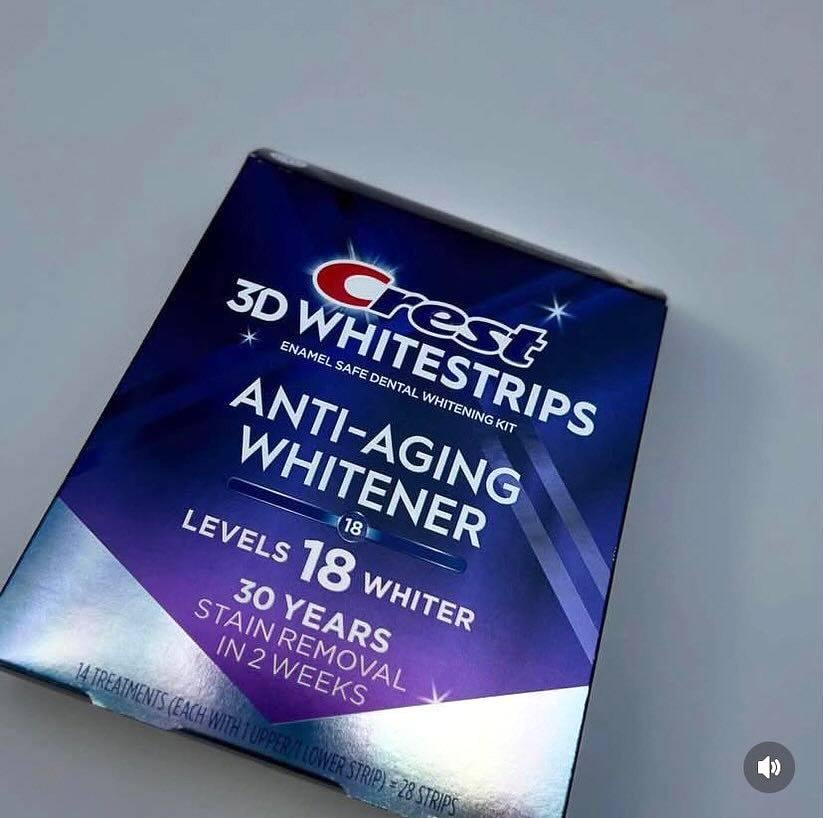 Отбеливающие полоски для зубов Crest 3D Whitestrips Anti-Aging Whitener 14 уп./28 полосок - фото 6