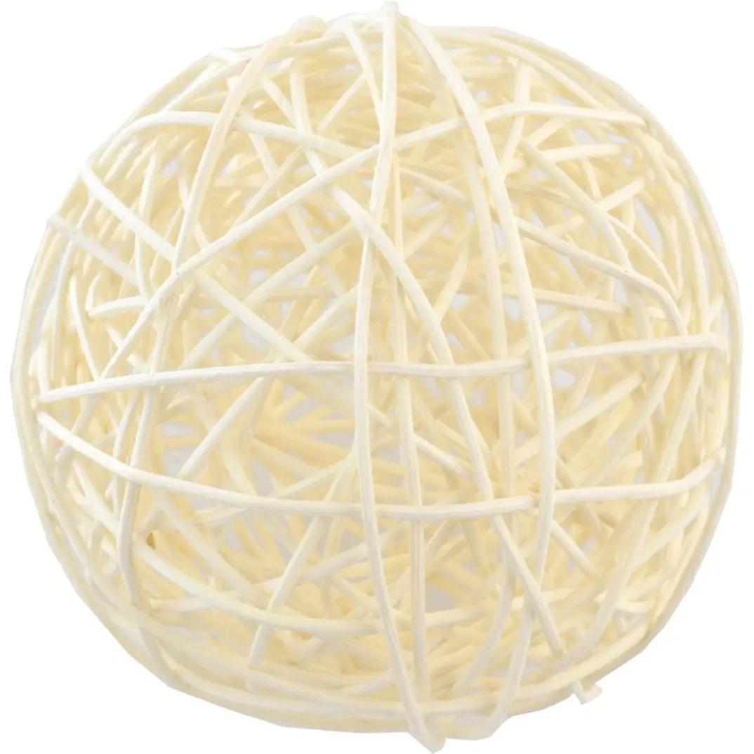 Новогодняя игрушка на елку Классическая 10 см Белый (TY-5-R-436)