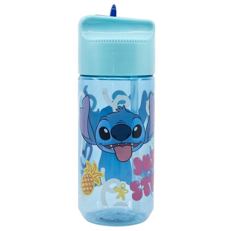 Пляшка для води із трубочкою Stor Stitch 75036 із захистом від проливання пластикова без BPA 430 мл 18x65x65 см