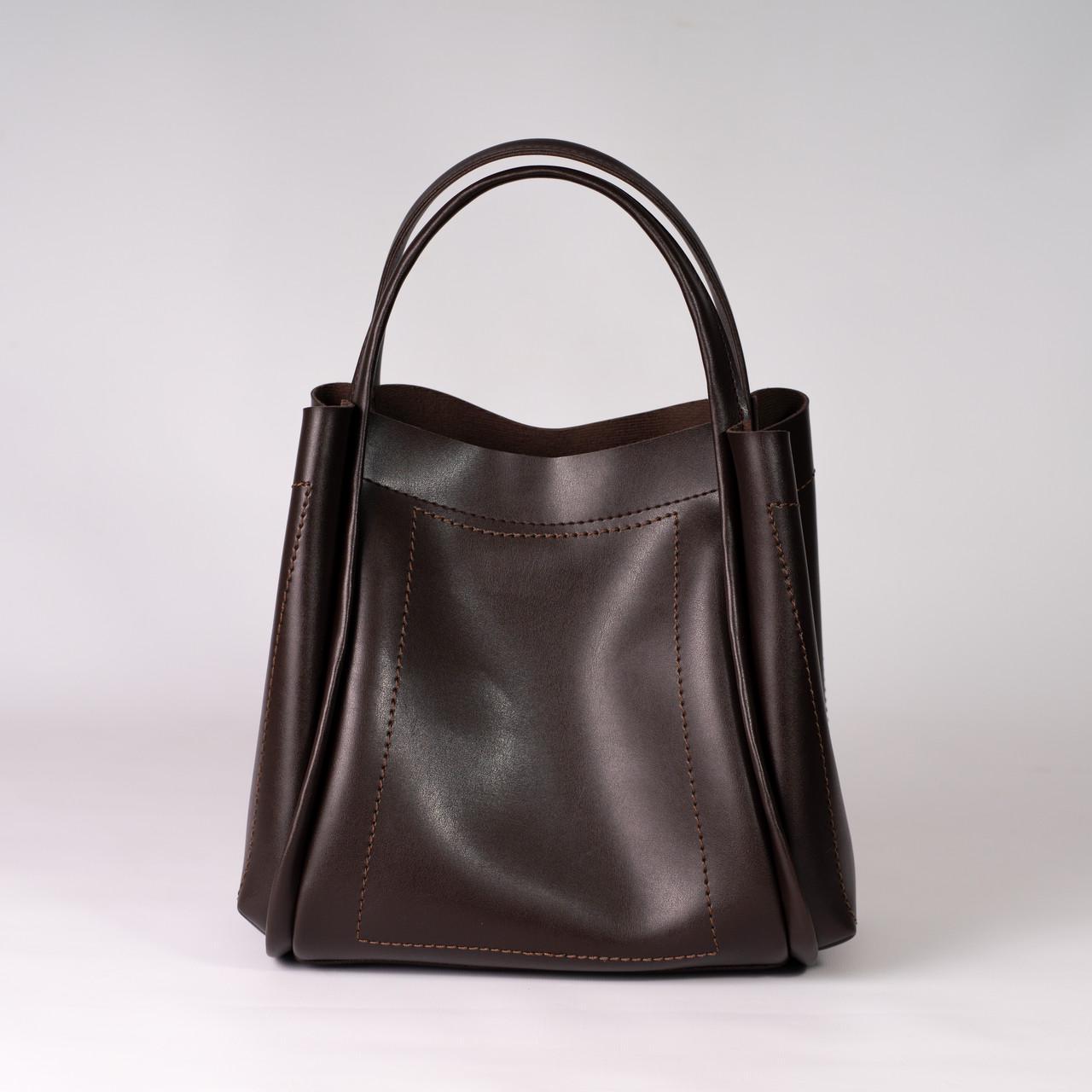 Сумка женская шопер XENIA № 10-24 Коричневый - фото 2 Сумка женская шопер XENIA № 10-24 Коричневый - фото 2