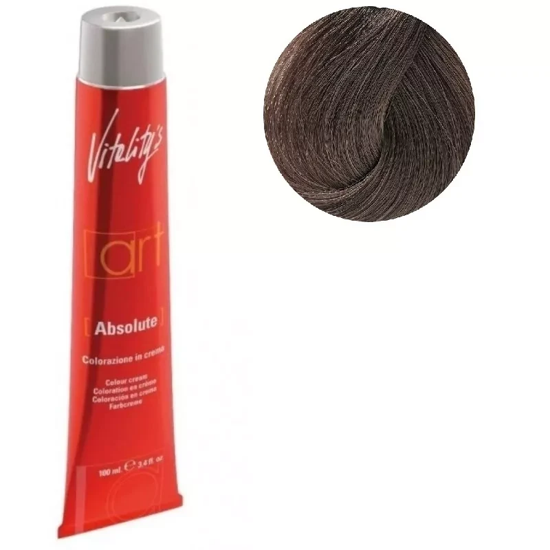 Крем-краска для волос с масляным коктейлем Vitality’s Art Absolute Hair Color Cream 6/12 Пепелясто-перламутровый темный блондин 100 мл