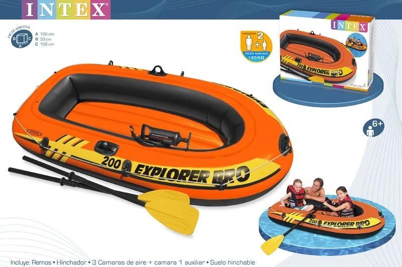 Півторамісний надувний човен Intex Explorer PRO 200 Set 196x102 см (58357) - фото 3 Півторамісний надувний човен Intex Explorer PRO 200 Set 196x102 см (58357) - фото 3