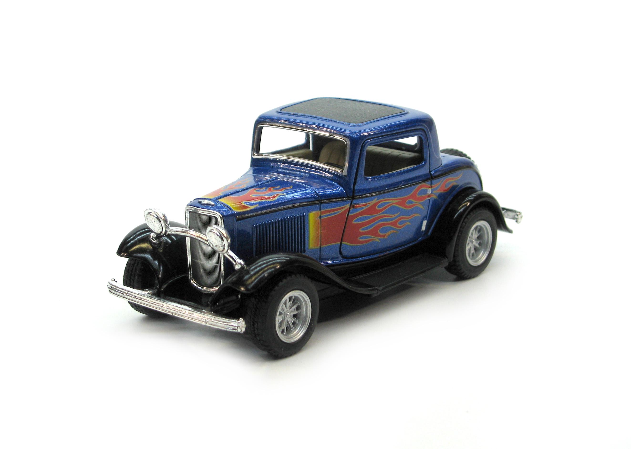 Машина металлическая KT5332F Ford 3-window coupe 1932 (KT5332F Blue) Машина металлическая KT5332F Ford 3-window coupe 1932 (KT5332F Blue)