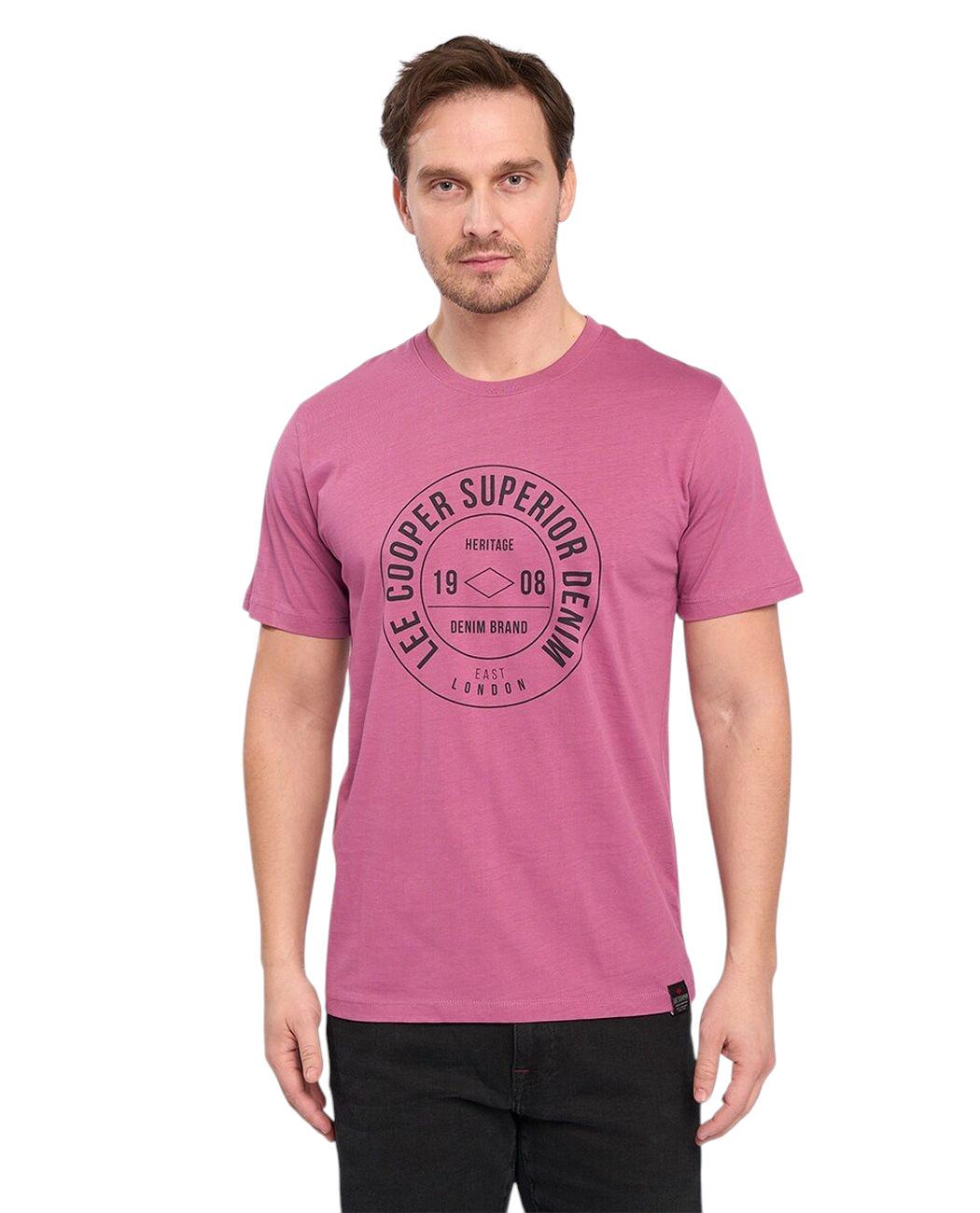 Футболка мужская Lee Cooper 10196509.009 XL Бордовый (5942723072429)