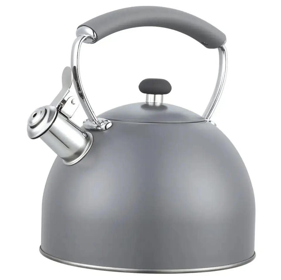 Чайник со свистком Gusto Грей с свистком GT-1419-28 2,8 л Серый (8-6-5061915)