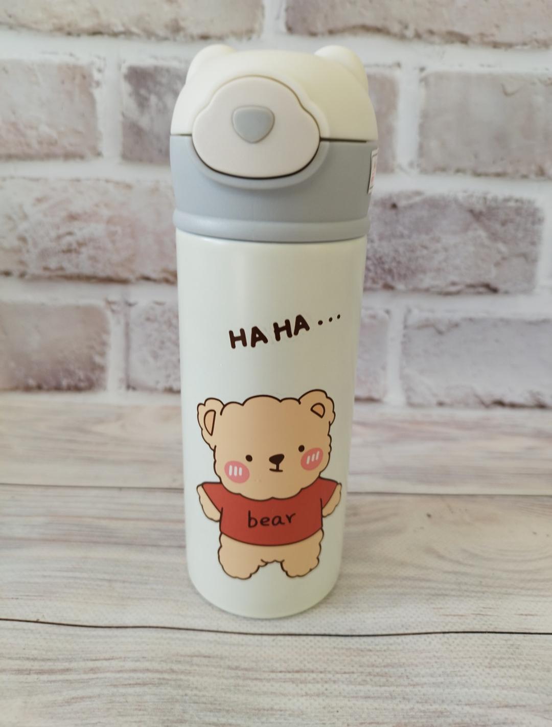 Термос дитячий Stenson Мішка з трубочкою нержавіюча сталь 350 мл (17997387) - фото 1 Термос дитячий Stenson Мішка з трубочкою нержавіюча сталь 350 мл (17997387) - фото 1