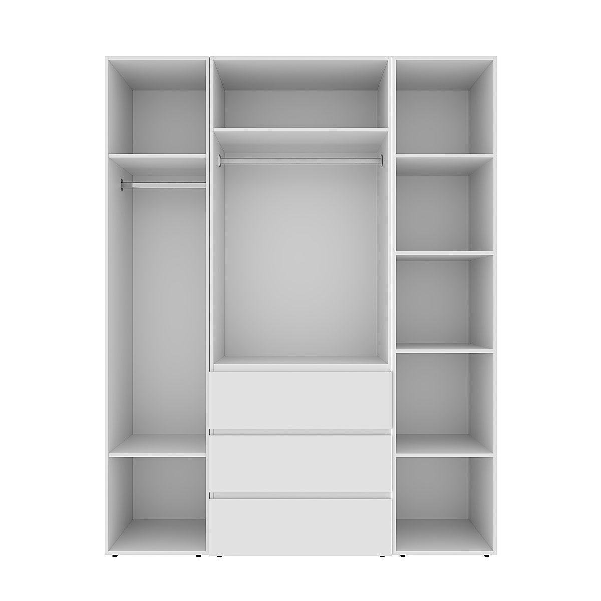 Шафа розпашна комбінована ART IN HEAD №1 Light 1600x500x2200 мм Білий діамант (GALTK011000000) - фото 3 Шафа розпашна комбінована ART IN HEAD №1 Light 1600x500x2200 мм Білий діамант (GALTK011000000) - фото 3