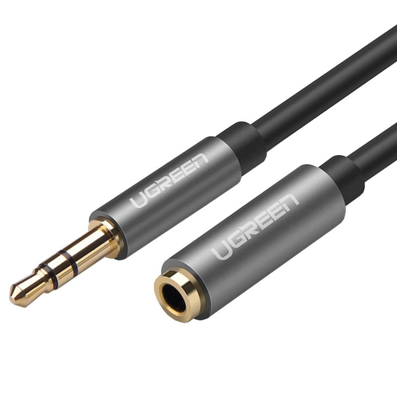 Удлинитель Ugreen AV118 аудио кабель 1 м Черный/Серый